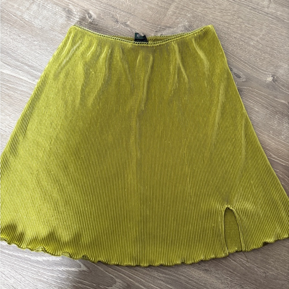 Wild Fable Yellow A-Line Mini Skirt Resort Wear